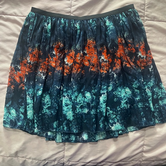 Mudd Dresses & Skirts - Mudd Blue and Orange A-Line Skirt